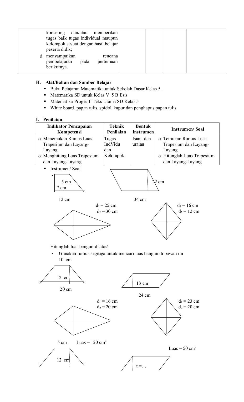 Rpp Kelas 5 Semester 1 RPP 1 Lembar Kelas 5 Semester 2