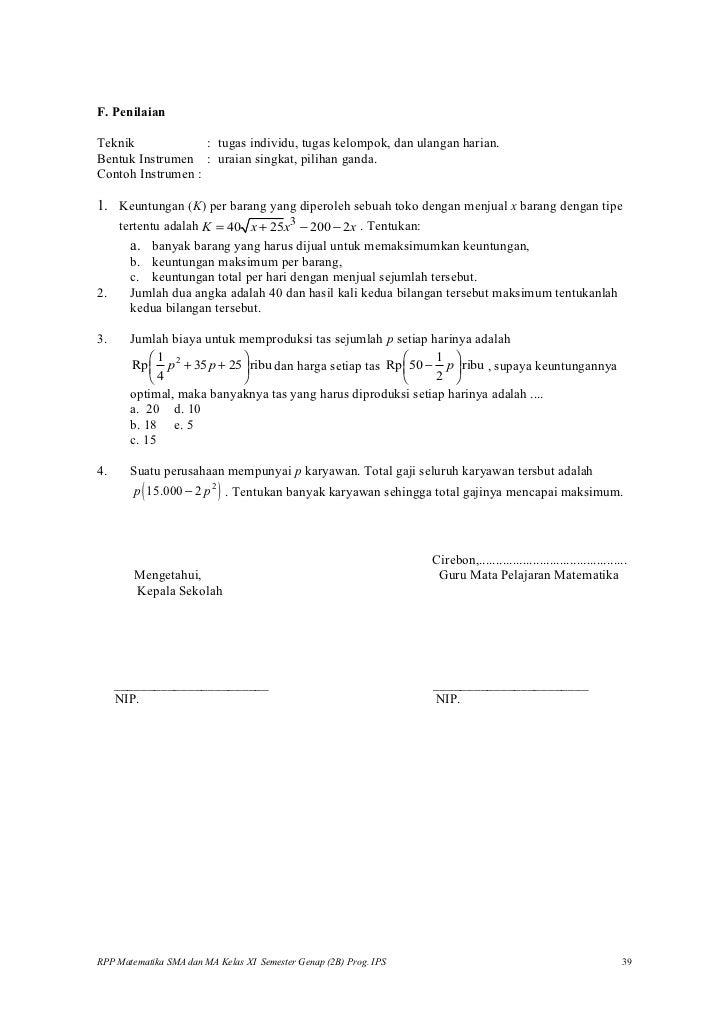 Rpp matematika SMA (limit ips)