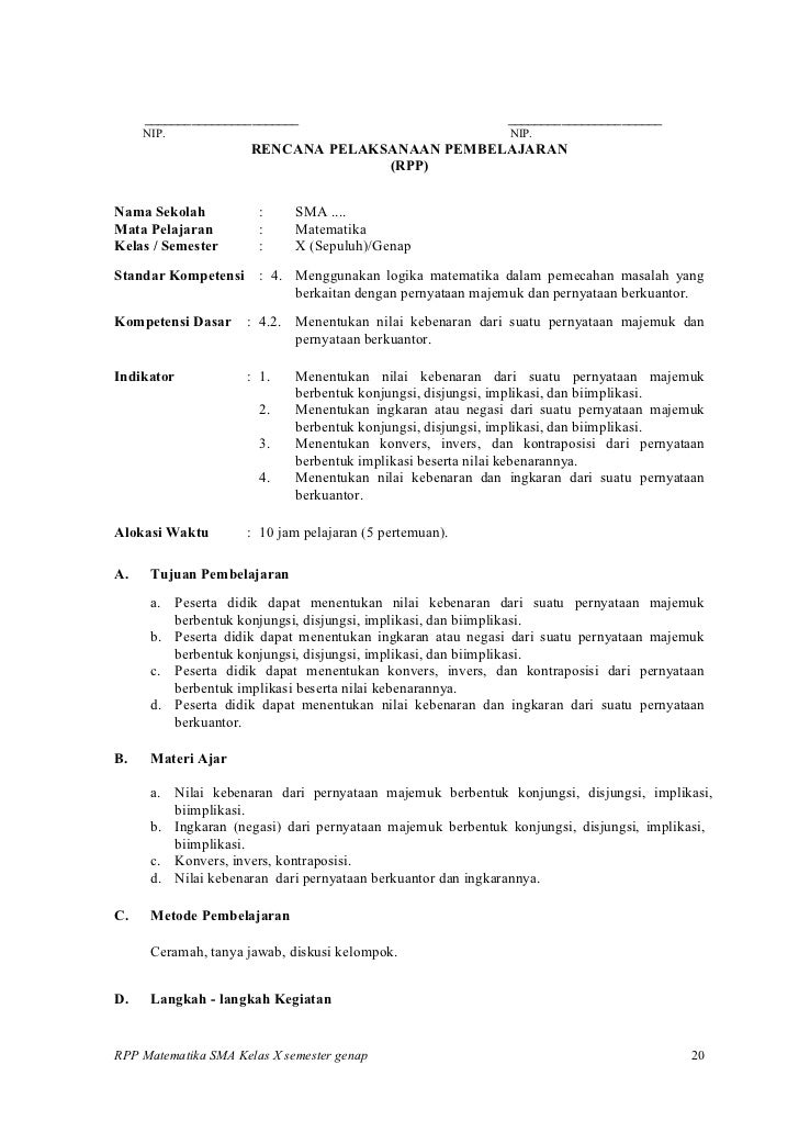 rpp matematika sma logika rpp matematika sma logika