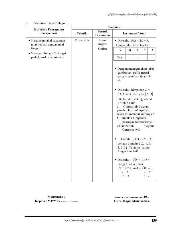 vii matematika himpunan kelas soal Rppmatematikasmpberkarakterkelasviii