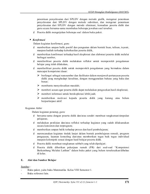 Rppmatematikasmpberkarakterkelasviii Rppmatematikasmpberkarakterkelasviii