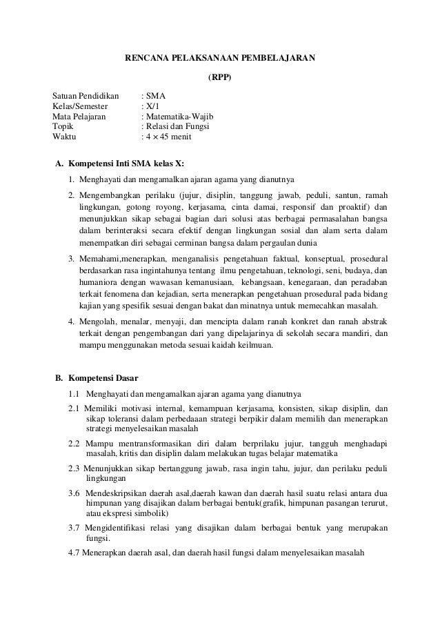 Rpp Matematika Web Based Learning