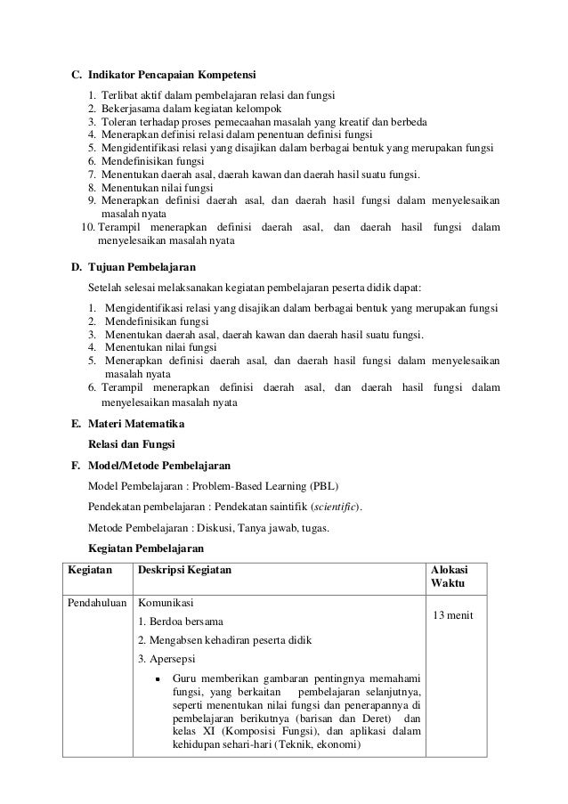 Rpp Matematika Web Based Learning