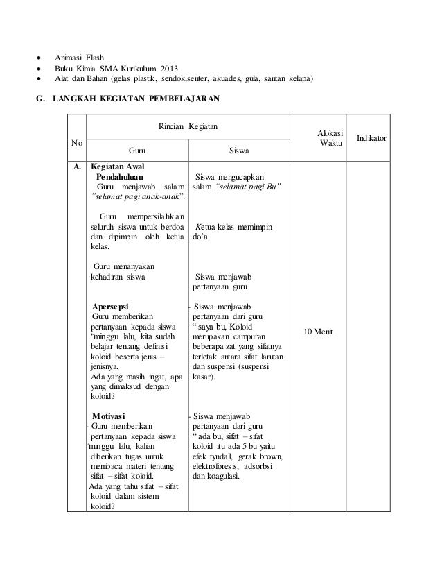 Rpp Sistem Koloid