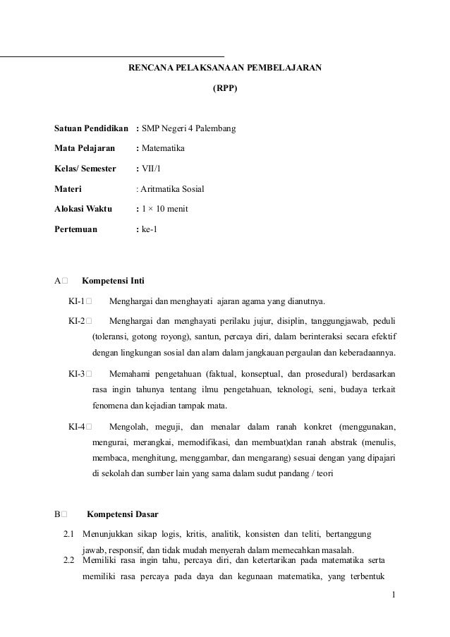 Rpp Dan Silabus Adiwiyata Guru Ilmu Sosial