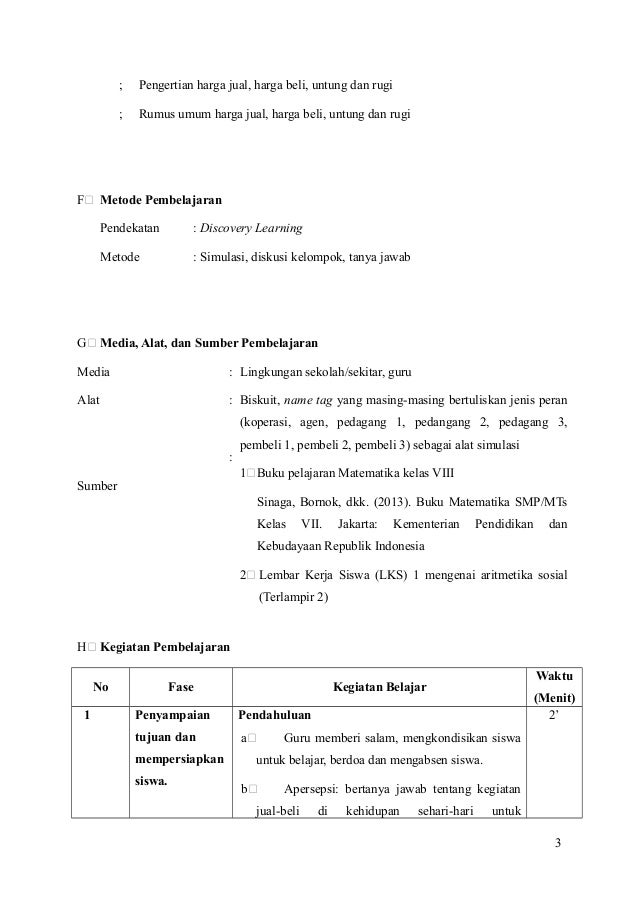 Aritmatika Sosial Kelas 7 Kurikulum 2013