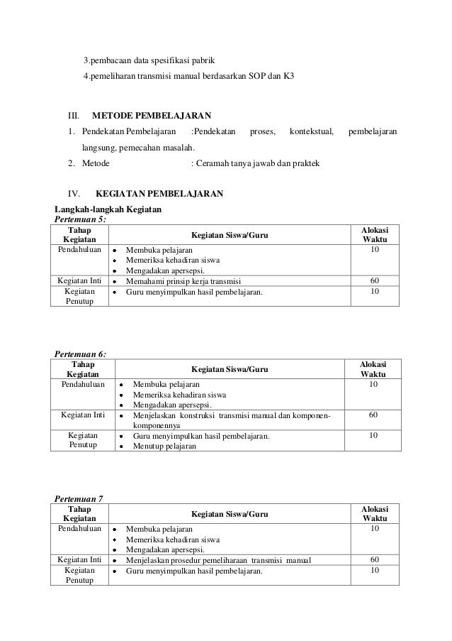 Rpp otomotif