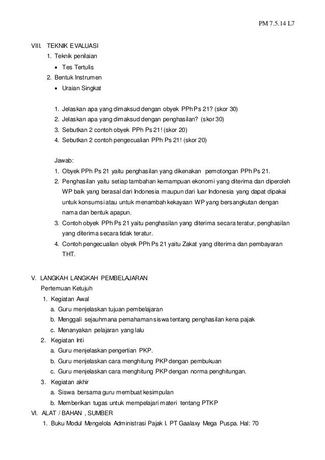 Rpp pajak semester ganjil smk
