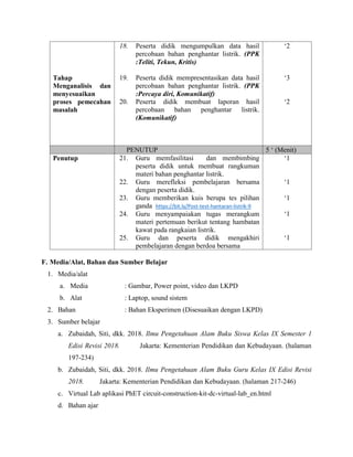 Rpp peerteaching muklis | PDF