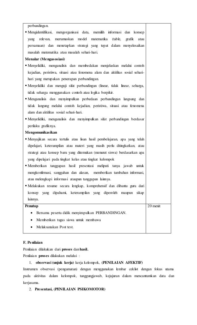 Rpp Perbandingan Vii Kurikulum 2013