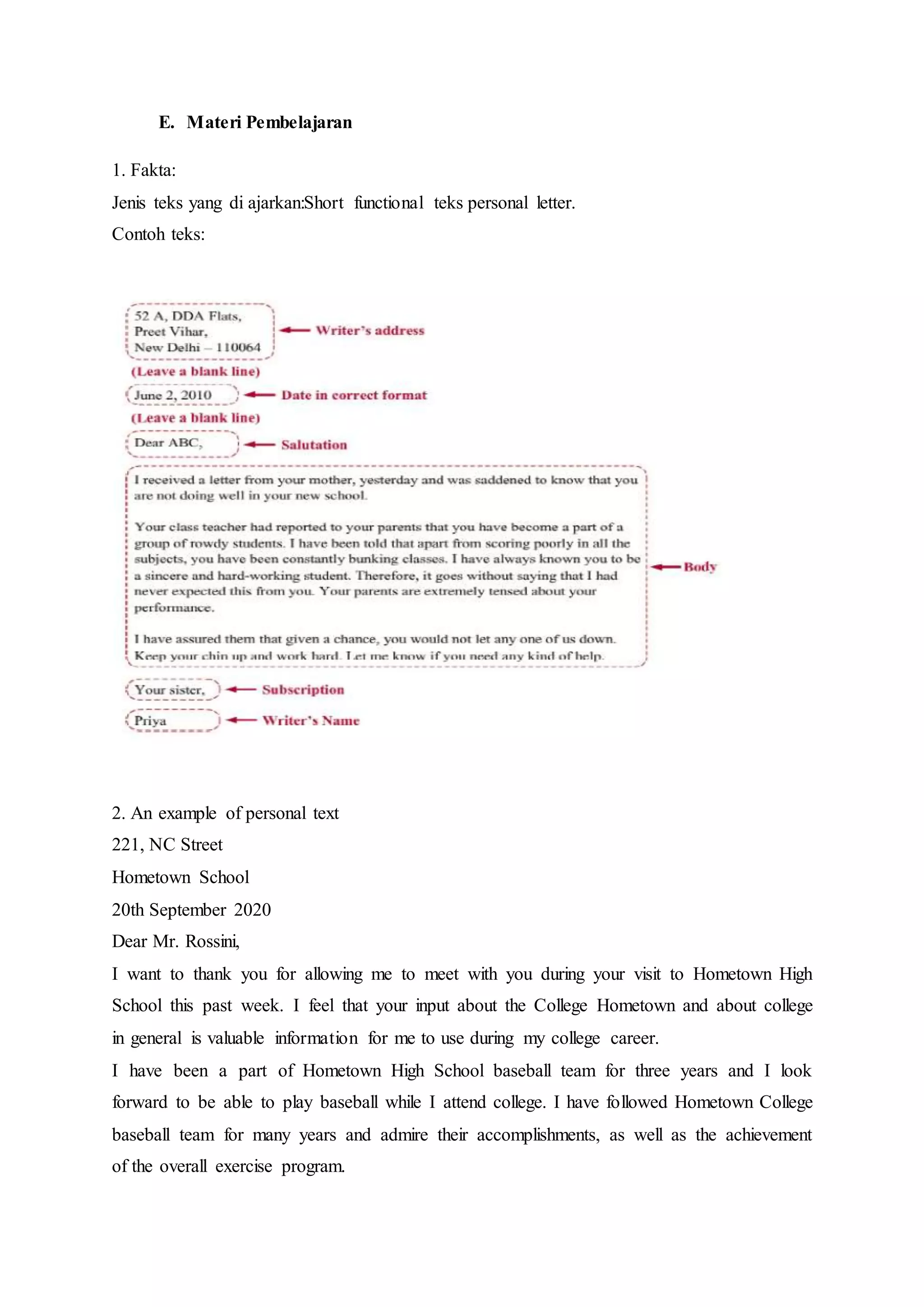 Rpp personal letter laily rahmawati | DOCX