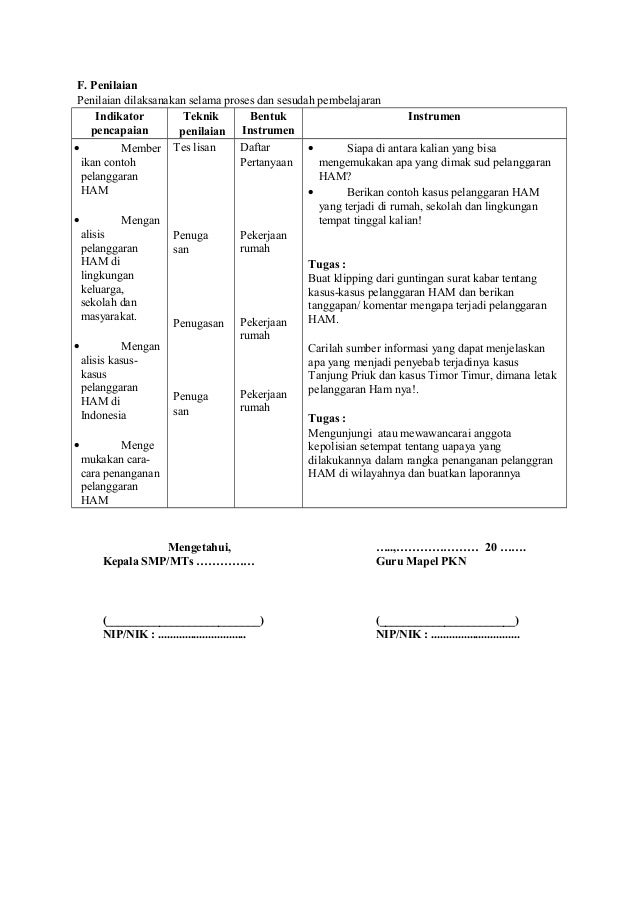 Rpp pkn berkarakter smp