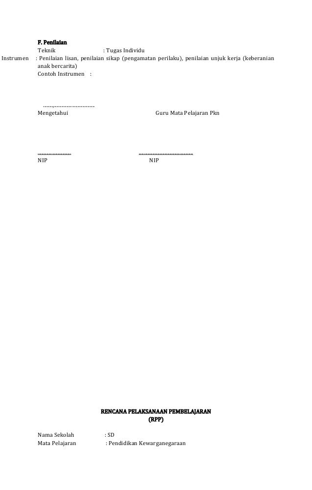 Rpp pkn kelas 2, Rpp pkn kelas 2,