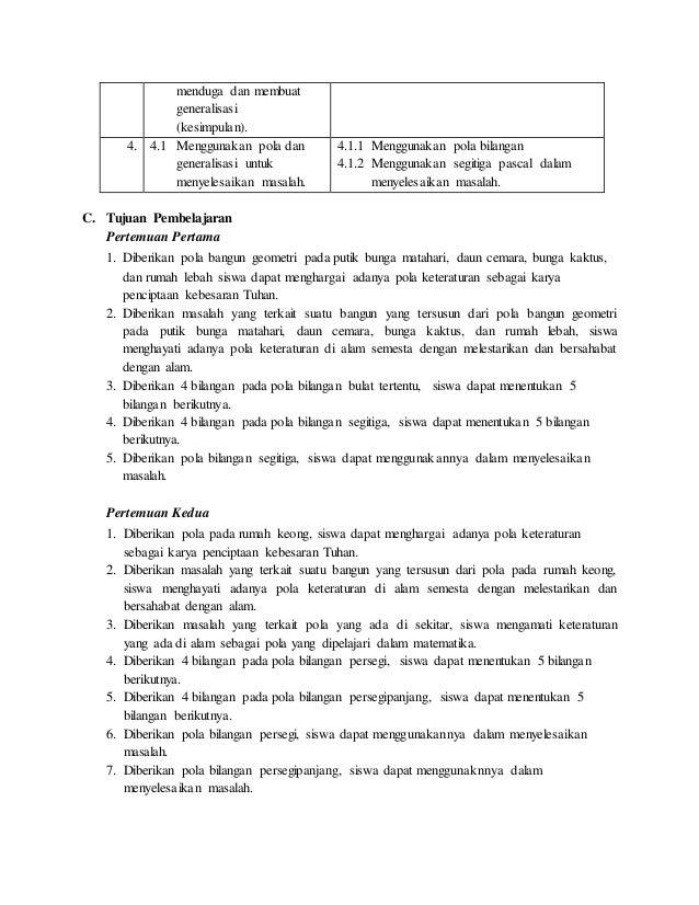 Rpp pola bilangan buat didik
