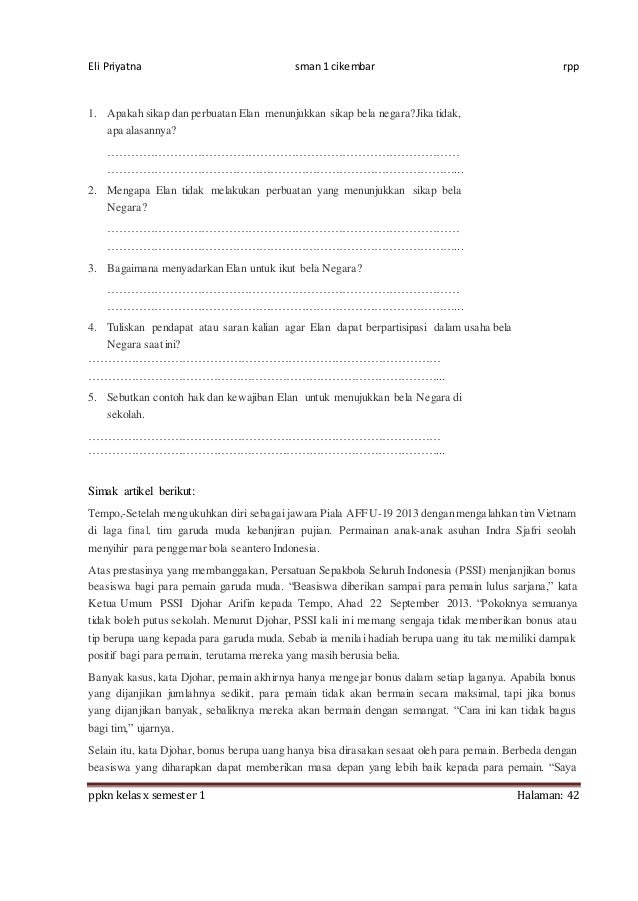 Rpp ppkn x bab 7 1516 8 kali jp