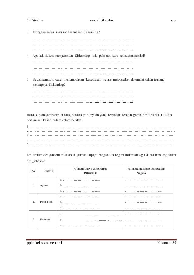 Rpp ppkn x bab 8 1516 8 kali jp