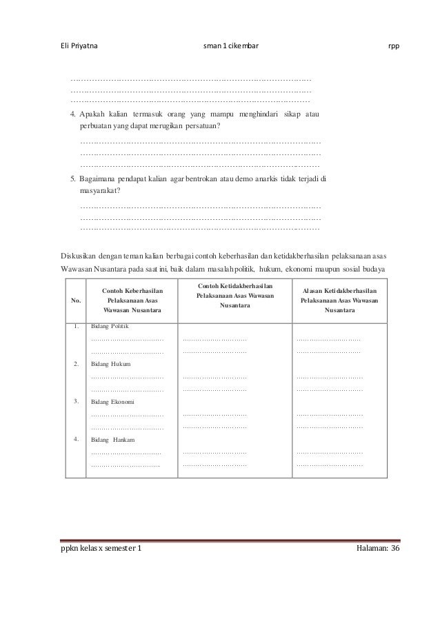 Rpp ppkn x bab 8 1516 8 kali jp
