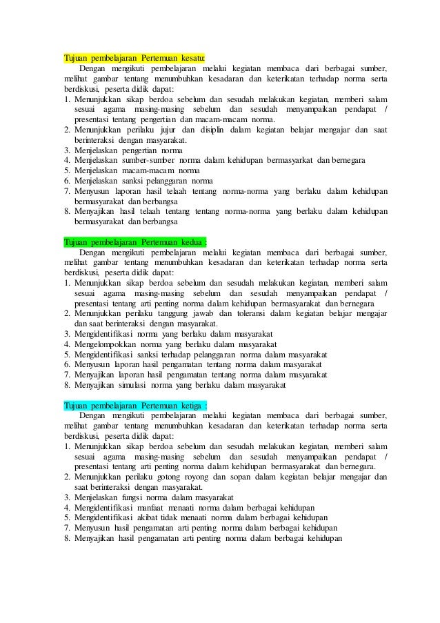 Rpp Ppl 2 Kelas 7 Bab 4 Tentang Menumbuhkan Kesadaran Dan Keterikatan