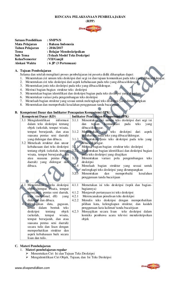 Rpp Revisi 2016 Bahasa Indonesia Smp Kelas 7 Rpp Diva Pendidikan Rpp Revisi 2016 Bahasa Indonesia Smp Kelas 7 Rpp Diva Pendidikan