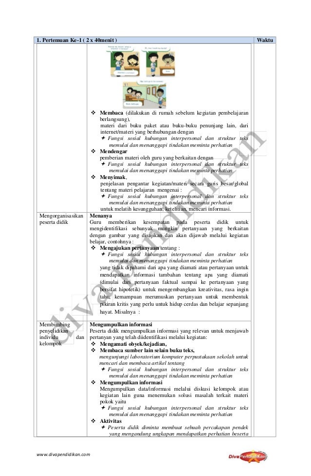 Rpp revisi 2016 bahasa inggris smp kelas 8 rpp diva pendidikan