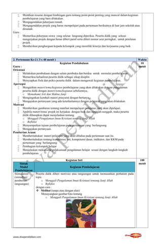 Pakistan Rpp Rpp revisi 2016 pak katolik & bp smp kelas 8 rpp diva pendidikan | PDF