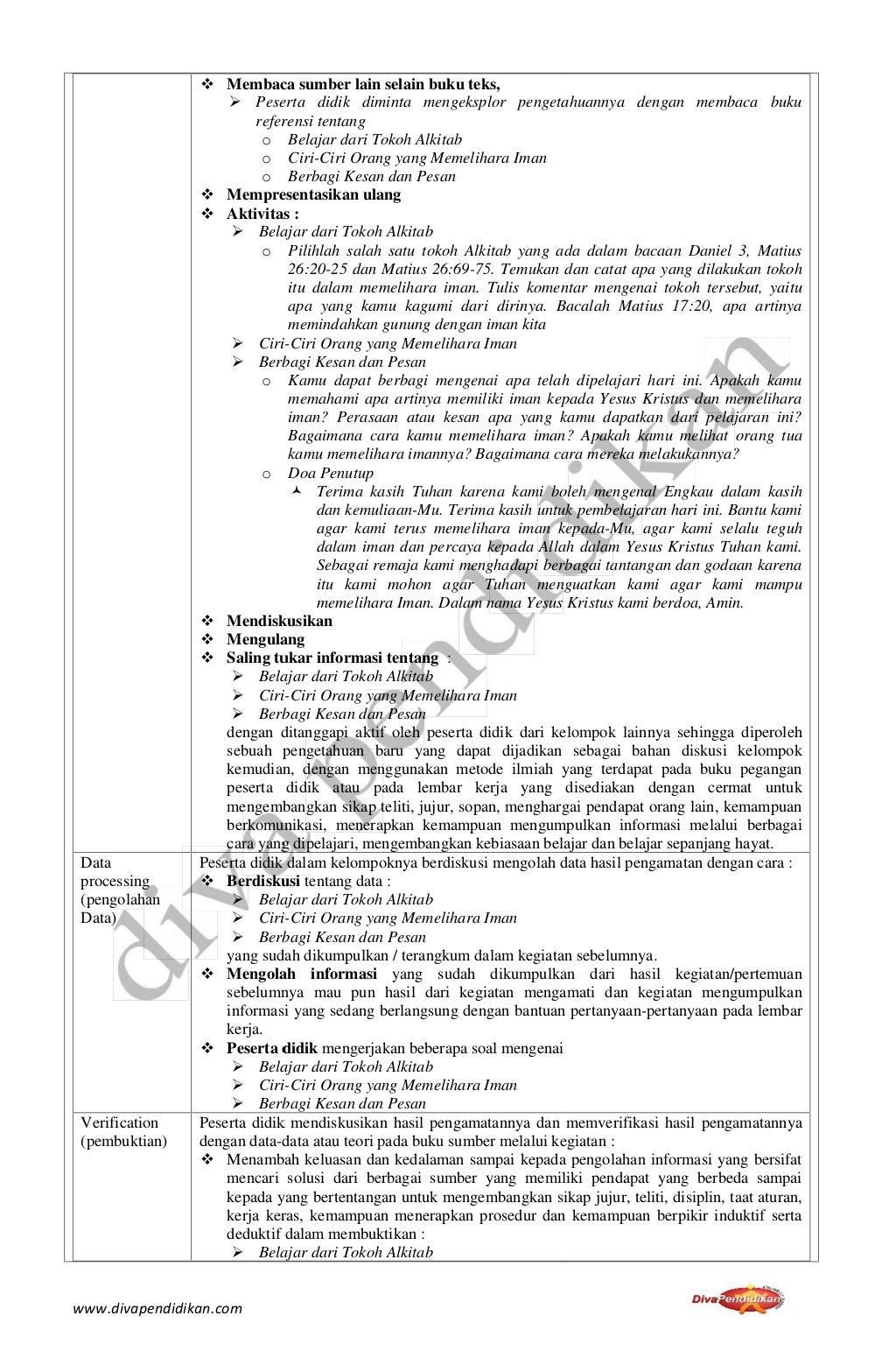 Rpp revisi 2016 pak smp kelas 8 rpp diva pendidikan