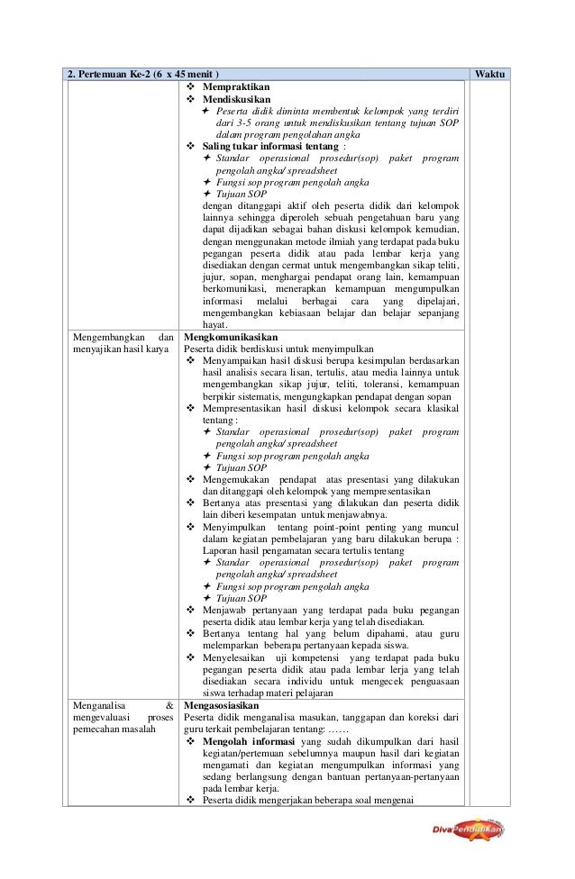 Rpp revisi 2016 spreadsheet x smk rpp diva pendidikan