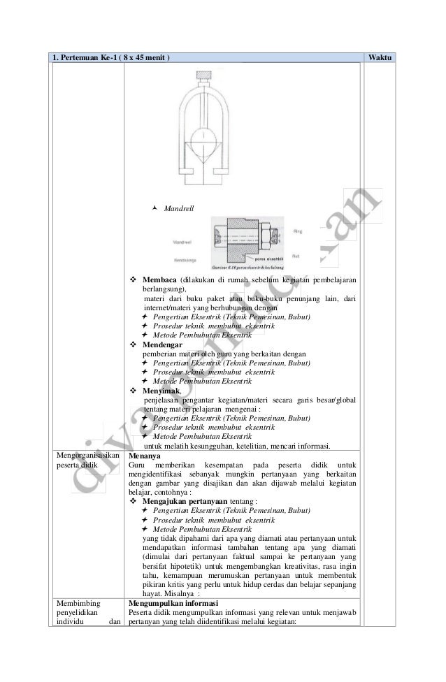Rpp revisi 2016 teknik pemesinan bubut xii smk rpp diva 