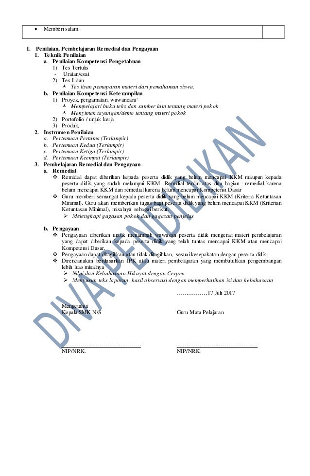 Rpp revisi 2017 bahasa indonesia 10 smk