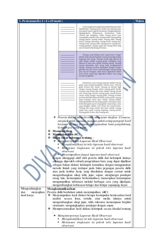 Rpp revisi 2017 bahasa indonesia wajib kelas 10 sma
