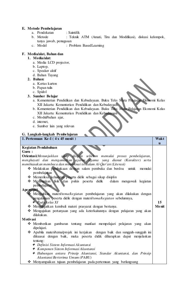 Rpp Revisi 2017 Ekonomi Kelas 12 Sma