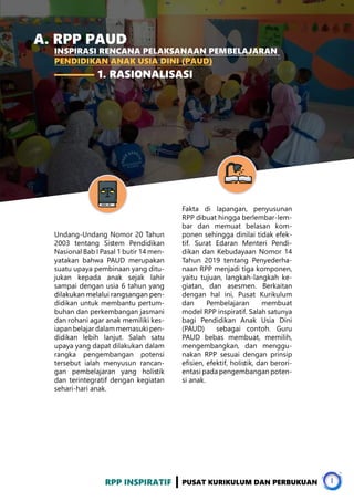 Rpp Satu Lembar 2020