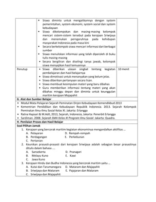 Rpp sejarah kelas xi peminatan ilmu sosial kurikulum 2013 revisi 2016