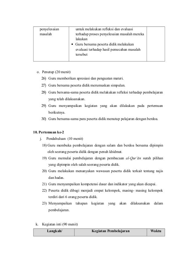 Rpp PAI kelas 7 semester 1