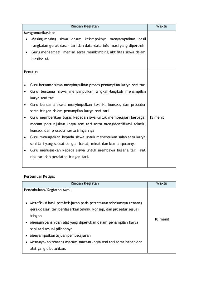 Rpp Seni Budaya Kurikulum 2013 Seni Tari Http Yasirmaster Blogspo