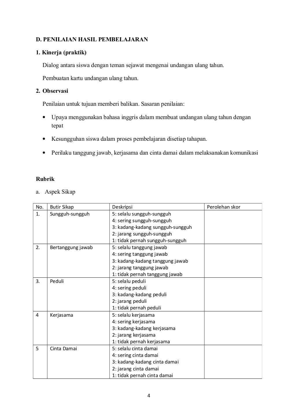 Rpp kurikulum 2013 SMP kelas 8 Invitation Card