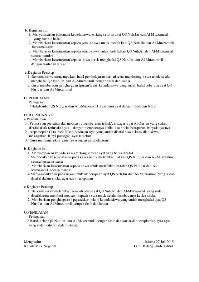 Get Rpp Tahfidz Juz 30 Pics