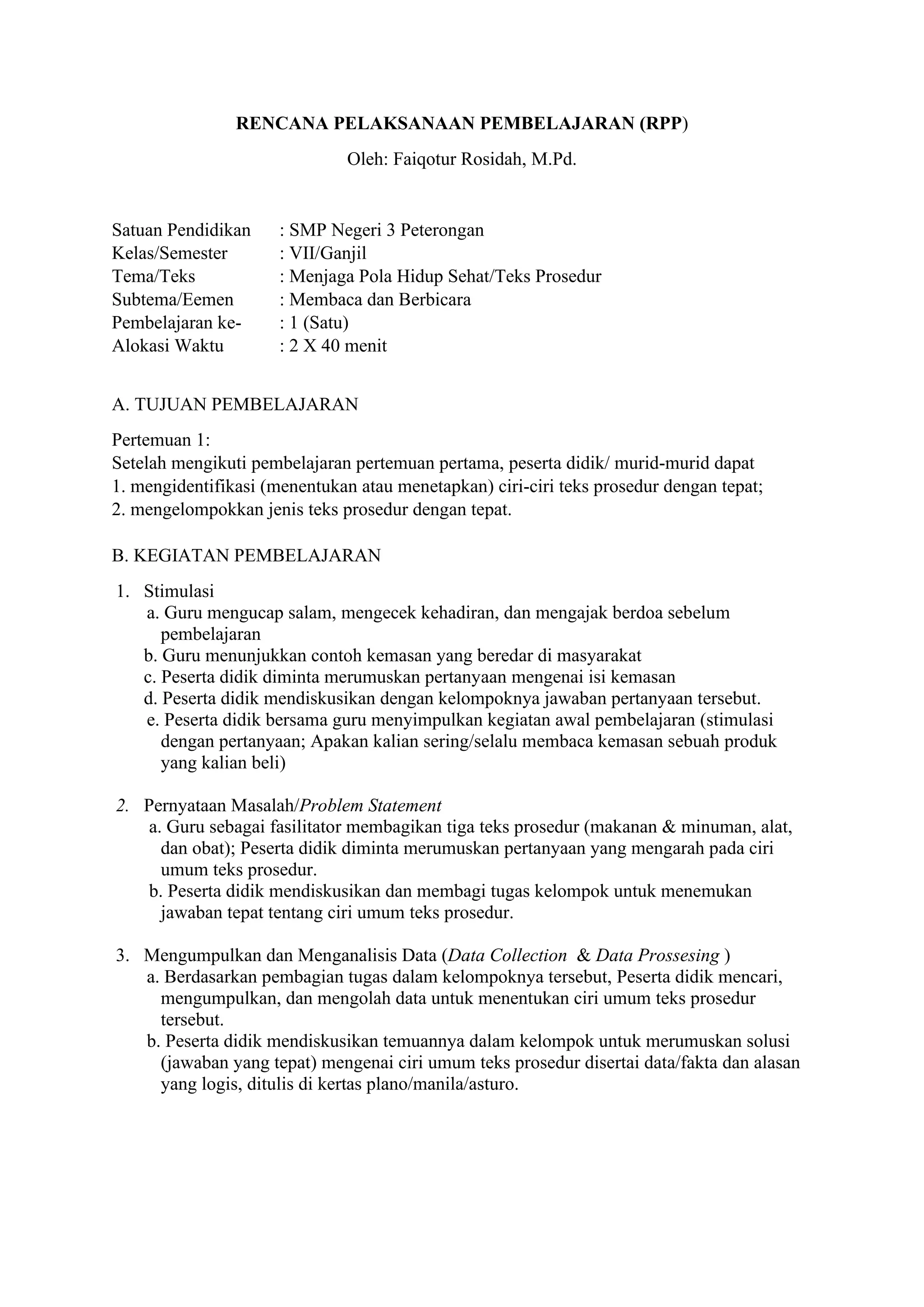 RPP Teks Prosedur_CGP Faiqotur R_SMPN 3 Peterongan.pdf