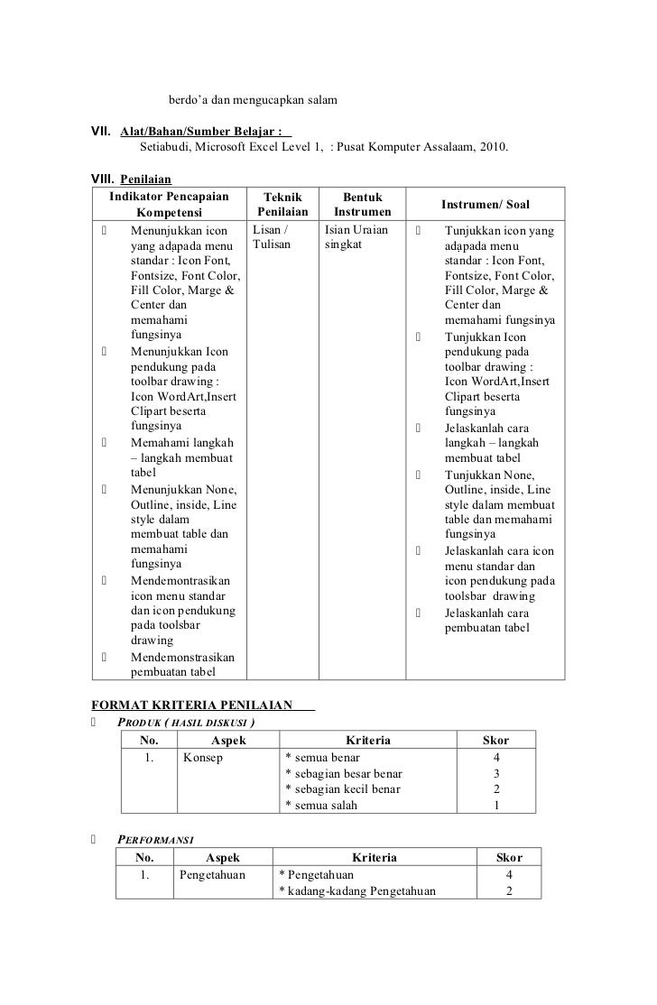 Berikut Soal Tik Tentang Microsoft Excel Beserta