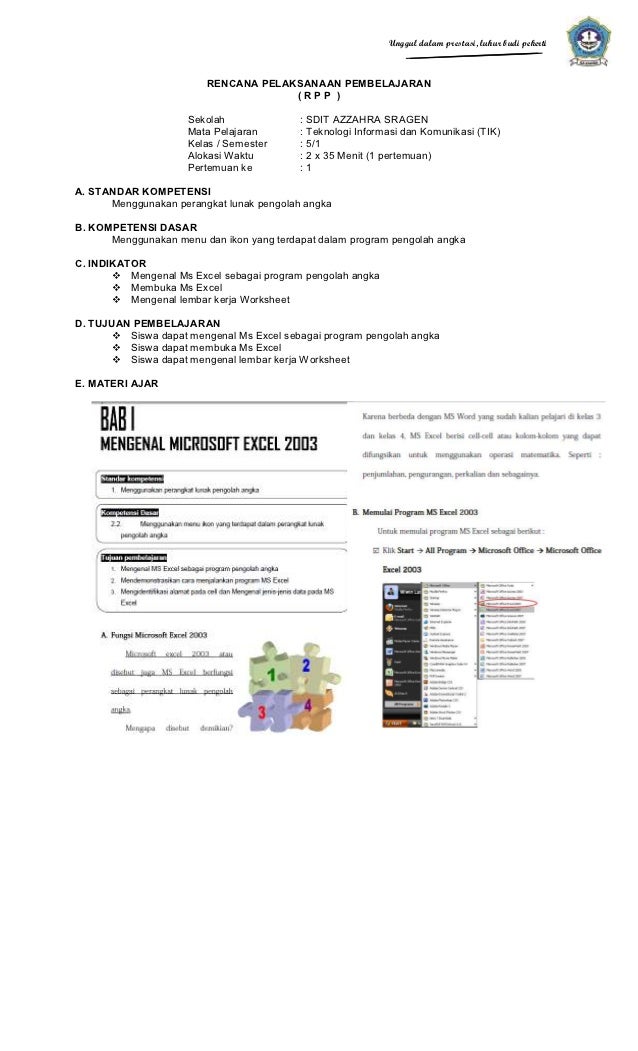 Materi tik kelas 5 semester 1