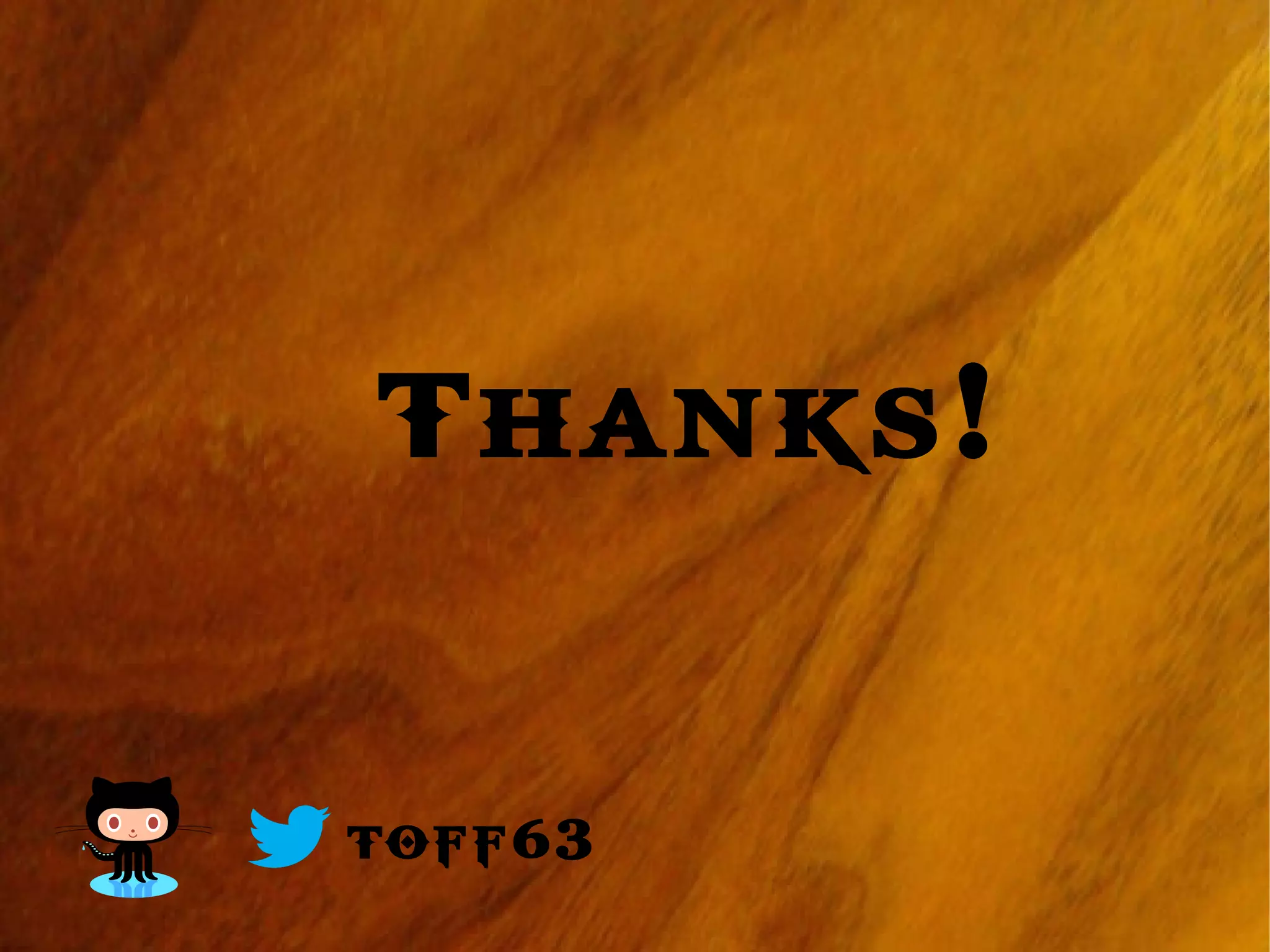 Thanks!
@toff63
