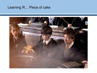 Learning R… Piece of cake
 