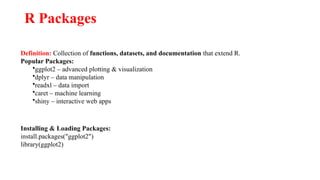 R programming for graphical representation | PPTX
