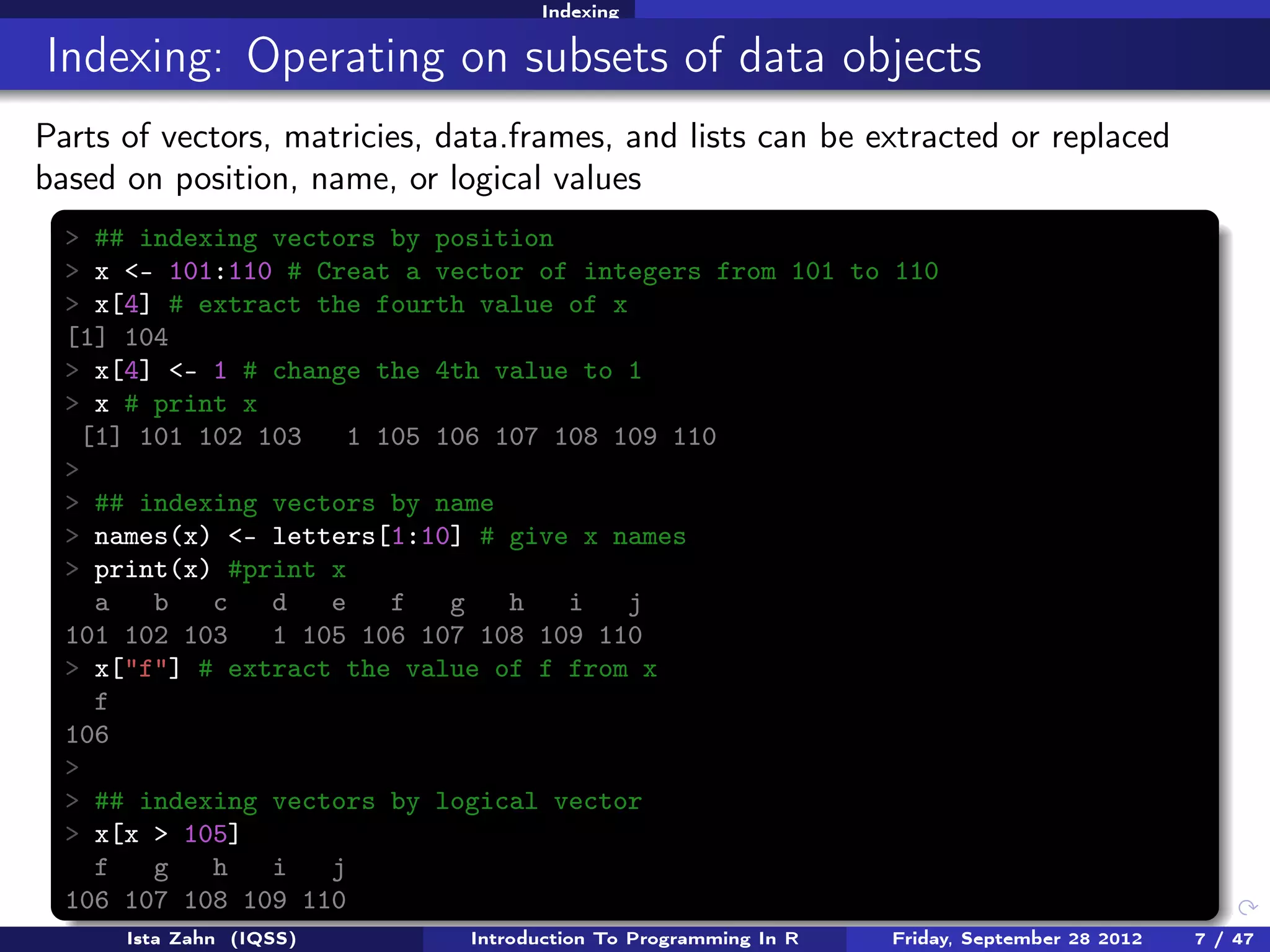 Introduction to R Programming | PPT