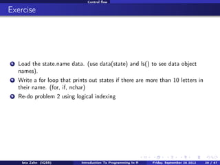 Writing functions

Topic
1

Workshop overview and materials

2

Data types

3

Extracting and replacing object elements

4...