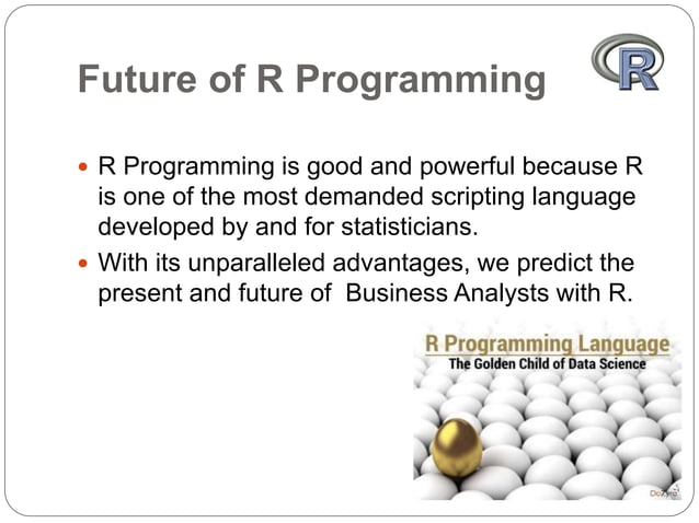 R programming | PPTX | Programming Languages | Computing