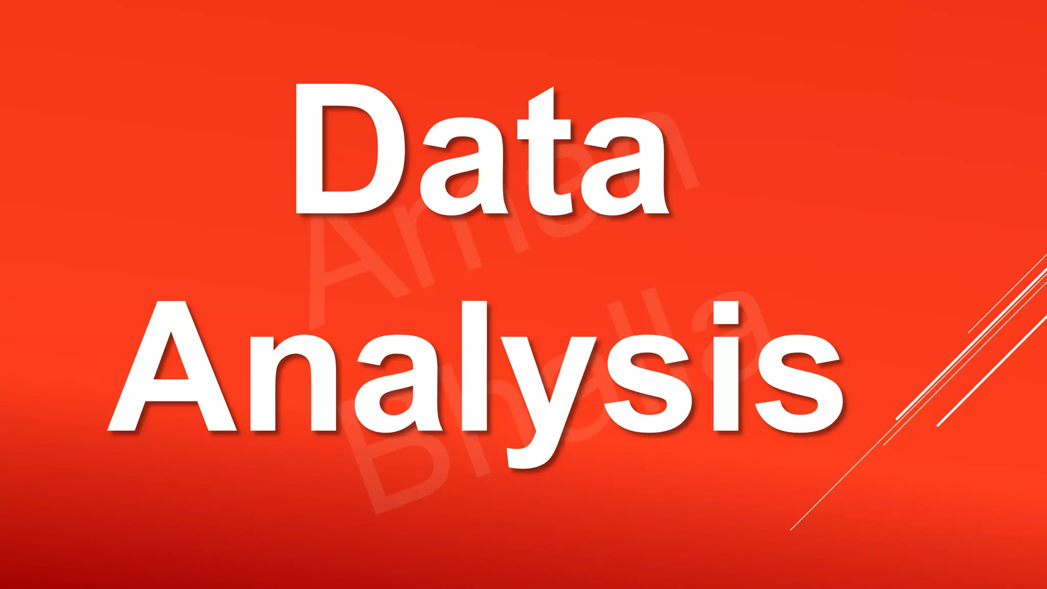 Data Analysis 