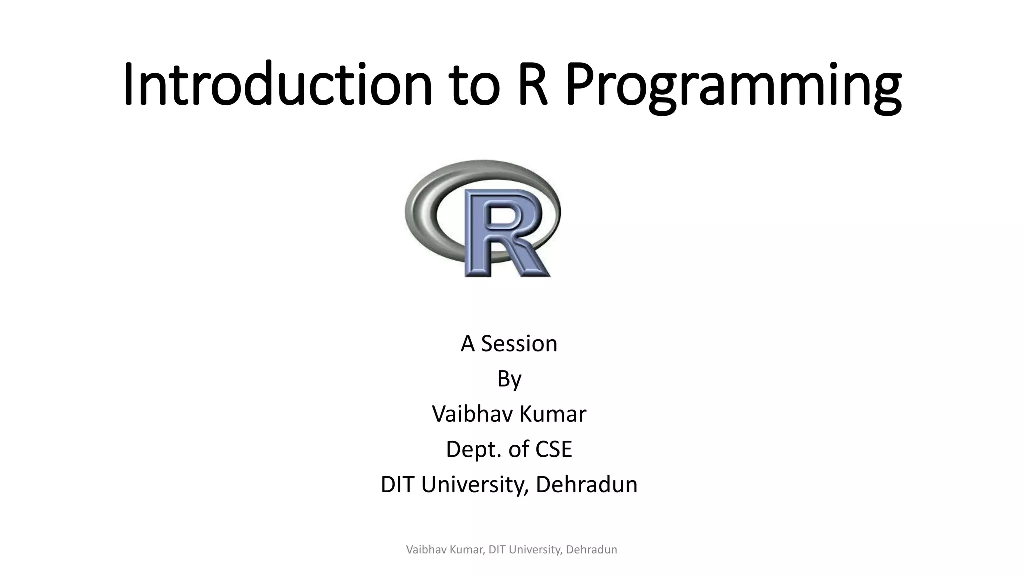 R programming | PPT