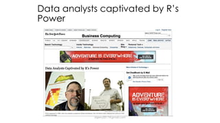 Data analysts captivated by R’s
Power
dsjerry2017@gmail.com
 