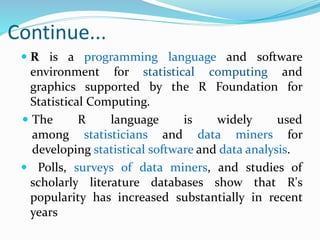 R programming language | PPTX